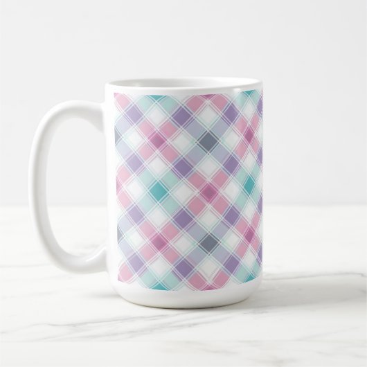 AQUA ROSA LILA OSTER-KAROMUSTER KAFFEETASSE (Links)