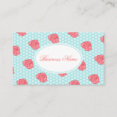 Aqua Rose Business Card Visitenkarte (Vorderseite)