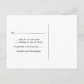 Aqua Rose Chalkboard UAWG Postkarte (Rückseite)