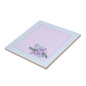 Aqua Rose Decorative Fliese (Seite)