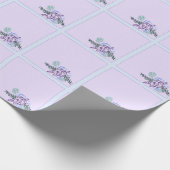 Aqua-Rose Geschenkpapier (Ecke)