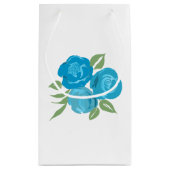 Aqua Rose Geschenktasche Kleine Geschenktüte (Rückseite)