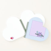 Aqua Rose Heart Notebook Notizblock (Innenseite)