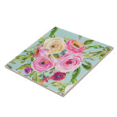 Aqua: Rose in Rosa und Creme Fliese (Seite)