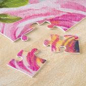 Aqua: Rose in Rosa und Creme Puzzle (Seite)