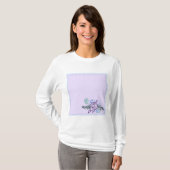 Aqua Rose Ladys Long Sleeve Cotton T - Shirt (Vorne ganz)