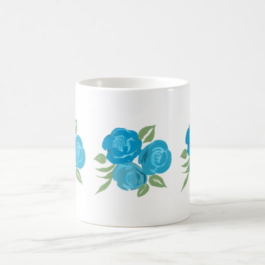 Aqua Rose Tasse (Mittel)