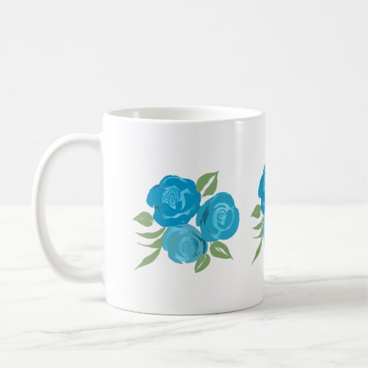 Aqua Rose Tasse (Links)