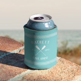 Aqua Rustic Oars Personalisiertes Lake House Dosenkühler