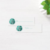 Aqua Sand Dollar Empfang Tischkarten (Schreibtisch)