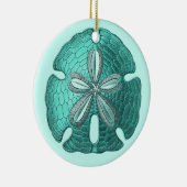 Aqua Sand Dollar Ornament (Rechts)