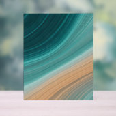 Aqua Sand Flow Acrylschild (Neutral)