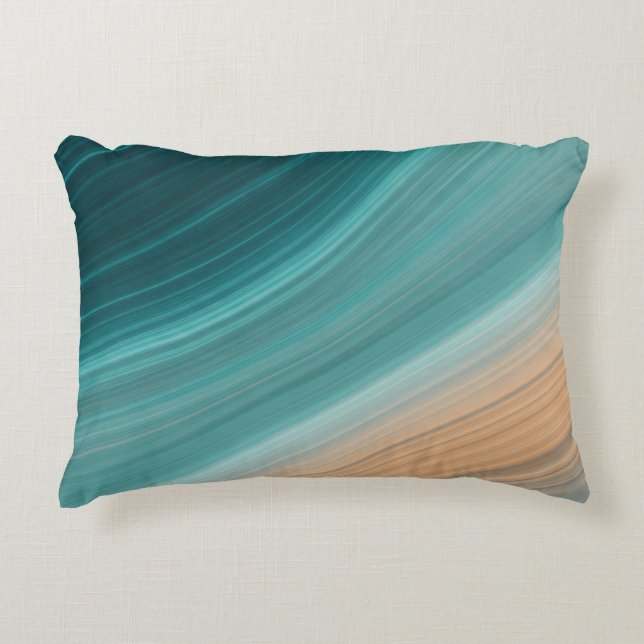 Aqua-Sand-Fluss Dekokissen (Vorderseite)