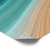 Aqua-Sand-Fluss Poster (Ecke)