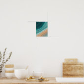 Aqua-Sand-Fluss Poster (Küche)