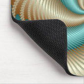 Aqua Satin - Fraktal Mousepad (Ecke)