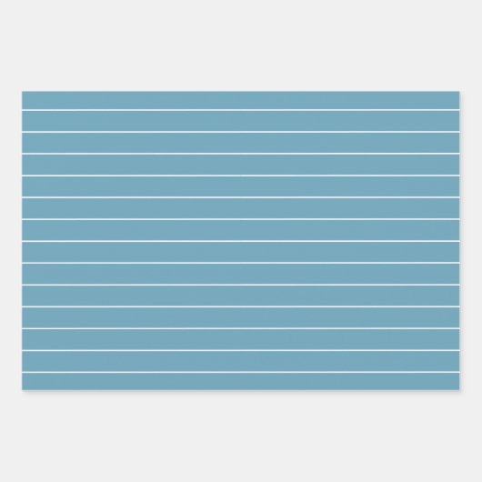 Aqua Scallop Seashell Personalisiert Geschenkpapier Set (Vorderseite 2)