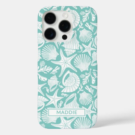 Aqua-Schalen Personalisiert Case-Mate iPhone Hülle (Rückseite)