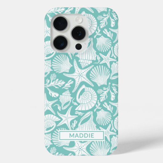 Aqua-Schalen Personalisiert Case-Mate iPhone Hülle (Rückseite)