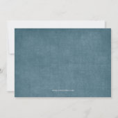 Aqua-Schnee Feierliche Feier einladen Einladung (Rückseite)