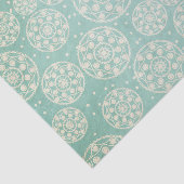 Aqua-Schneeflocken-Kreise-Tissue-Papier Seidenpapier (Ausschnitt)