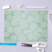 Aqua-Schneeflocken-Kreise-Tissue-Papier Seidenpapier (Handwerk)