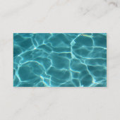 Aqua Schwimmbad Visitenkarte (Rückseite)