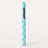 Aqua Sea Foam Blue Pineaptern Muster Case-Mate iPhone Hülle (Hinten/Links)