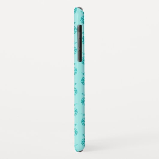 Aqua Sea Foam Blue Pineaptern Muster Case-Mate iPhone Hülle (Hinten/Links)