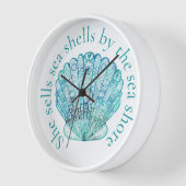 Aqua Sea Muschel Uhr (Winkel)