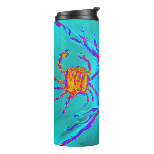Aqua-Seetier-Krabbe Thermosbecher