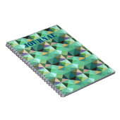 Aqua Shaped Geo Style Journal Notizblock (Rechte Seite)