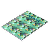 Aqua Shaped Geo Style Journal Notizblock (Linke Seite)