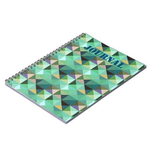 Aqua Shaped Geo Style Journal Notizblock (Linke Seite)