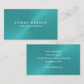 Aqua Sheen Business Card Visitenkarte (Vorne/Hinten)