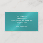 Aqua Sheen Business Card Visitenkarte (Rückseite)