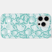 Aqua Shells Personalized Case-Mate iPhone Case (Rückseite (Horizontal))