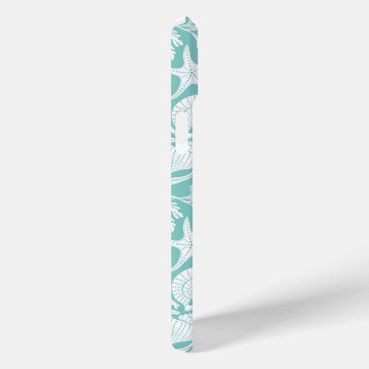 Aqua Shells Personalized Case-Mate iPhone Hülle (Rückseite / Rechts)