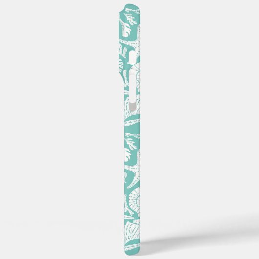 Aqua Shells Personalized Case-Mate iPhone Hülle (Rückseite / Links)