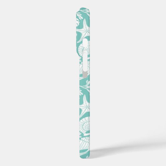 Aqua Shells Personalized Case-Mate iPhone Hülle (Rückseite / Links)