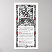 "Aqua Side Altar Card" Poster (Vorne)