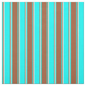 Aqua, Siena und Beige-Linde-Muster Stoff (Muster)