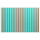 Aqua, Siena und Beige-Linde-Muster Stoff (Fat Quarter (45,7 x 55,9 cm))