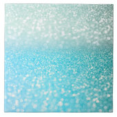 Aqua-silberner Strand-blaue Fliese (Vorderseite)