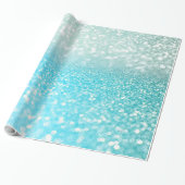 Aqua-silberner Strand-blaue Geschenkpapier (Ungerollt)