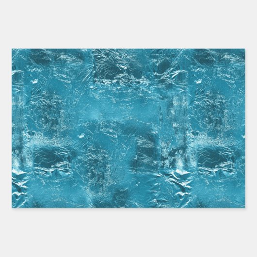 Aqua Silver Mermaid Geschenkpapier Set (Vorderseite 3)