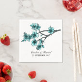 Aqua Simple Cheroms Paper Napkins Serviette (Beispiel)