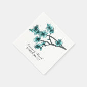 Aqua Simple Cheroms Paper Napkins Serviette (Ecke)