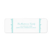 Aqua Snowflake Frame Holiday (Vorne)