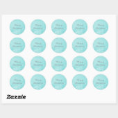 Aqua Snowflake Wirbel Festtage Stickers (Blatt)
